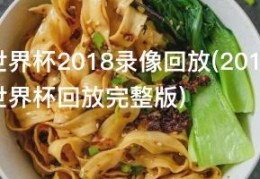 世界杯2018录像回放(2018世界杯回放完整版)