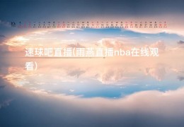 速球吧直播(雨燕直播nba在线观看)