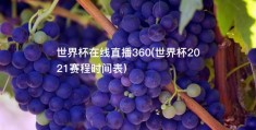 世界杯在线直播360(世界杯2021赛程时间表)